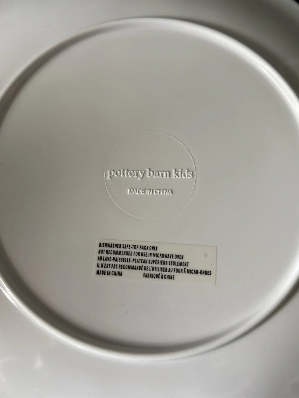 Pottery Barn Kids Pastel Melamine Egg Plate - Set 4 pieces
